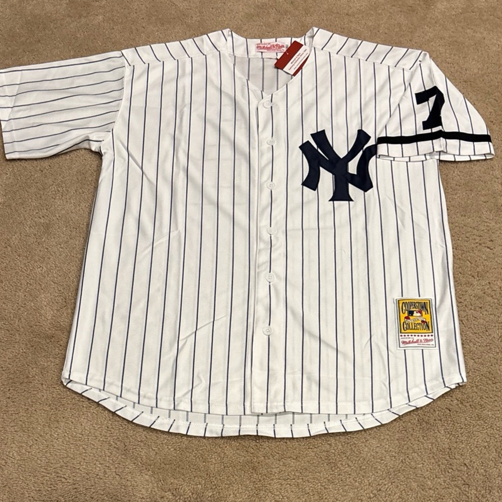 New York Yankees White Pinstripe Baseball Jersey Mariano Rivera (NEW)